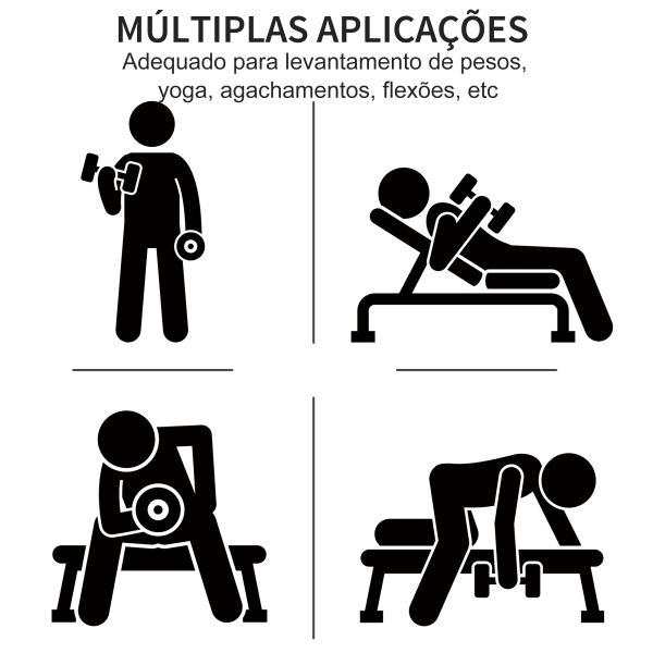HOMCOM Conjunto de 6 Halteres Hexagonais 3 Pares de 1,5kg, 1kh e 0,5kg Conjunto de Halteres com Maleta de Transporte para Exercícios em Casa Academia Multicor - Image 4