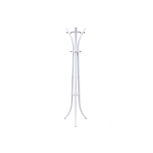 Cabide para chapéus e casacos SONGMICS Heavy Duty, cabideiro para roupas, 9 ganchos de metal, 176 cm, branco RCR01W