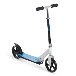 HOMCOM Trotinete para Crianças Scooter Dobrável Guiador Regulável Quadro Alumínio Leve e Estável Carga 100kg Branca - 68x34x60-73,5cm