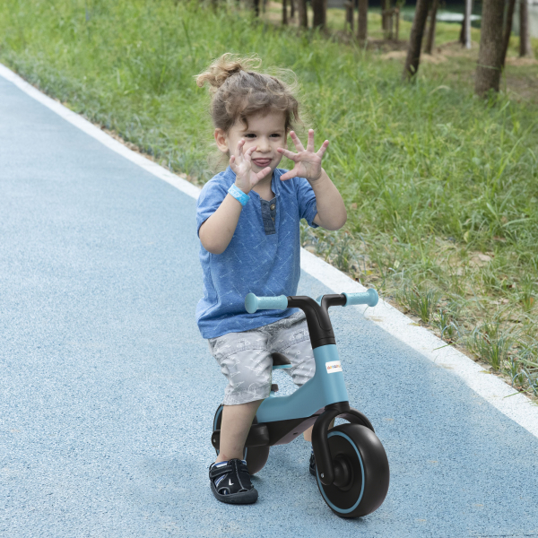 AIYAPLAY Bicicleta sem Pedais para Crianças acima de 18 Meses com Assento Ajustável em 30-36,5 cm Rodas de Ø19 cm 66,5x34x46,5 cm Azul - Image 2