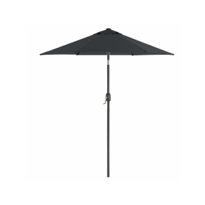 Guarda-sol de jardim SONGMICS de 197 cm, FPS 50+, proteção solar, inclinação de 30° em 2 direções, manivela para abertura e fechamento, para jardins externos, piscina, varanda e pátio, base não incluída, cinza GPU202G01