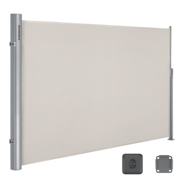 Toldo lateral extensível para varanda e terraço | SONGMICS | bege | GSA180E.