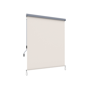 Toldo vertical SONGMICS 2,5 x 1,8 m (C x L) para pátio e sacada com estrutura, proteção externa contra sol e vento, tela de privacidade, bege GSA185M01