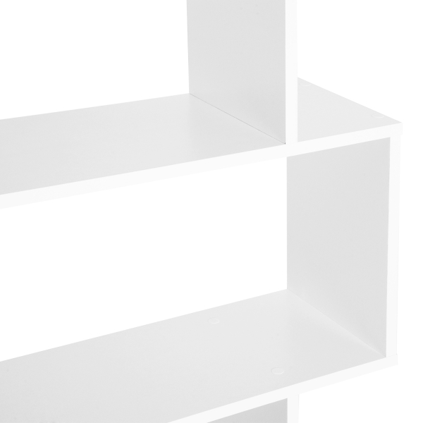HOMCOM Estante de 6 prateleiras para Sala de jantar Sala de estar Design moderno Suporte de parede 80x23x192cm Madeira - Image 4