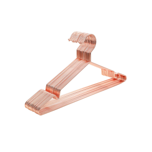 SONGMICS - Pacote com 20 cabides para roupas, cabides compactos para casacos e ternos, resistentes à ferrugem, cromados, 42 cm, ouro rosa CRI44R20