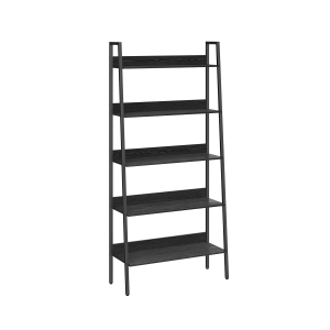 Estante VASAGLE, prateleira tipo escada, 4 níveis, prateleiras de armazenamento independentes, para escritório, sala de estar, quarto e cozinha, estrutura de aço, montagem simples, industrial, marrom rústico e preto ULLS108B01