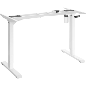 Estrutura de mesa SONGMICS, altura ajustável, estrutura de mesa, mesa elétrica, suporte de mesa com motor, comprimento ajustável, aço, branco LSD010W01V1