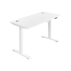 Mesa elétrica SONGMICS, altura ajustável, suporte de mesa, estrutura de mesa com motor, 120 x 60 x (73-114), aço, branco LSD011W01