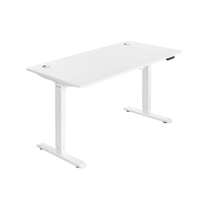 Mesa elétrica SONGMICS, altura ajustável, suporte de mesa, estrutura de mesa com motor, 140 x 70 x (73-114) cm, aço, branco LSD012W01