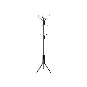 Cabideiro de metal SONGMICS, cabideiro para roupas, cabide para chapéus e bolsas, cabide para hall de entrada com 182 cm de altura, preto RCR19B