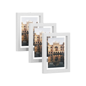 Conjunto de 3 molduras SONGMICS para quadros de 4x6 polegadas (4x6 polegadas), 5x7 polegadas (5x7 polegadas), 6x8 polegadas (6x8 polegadas), branco RPF357W01