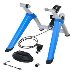 HOMCOM Rolo de Bicicleta com Resistência Ajustável de 8 Níveis 77x56x47,5 cm Azul