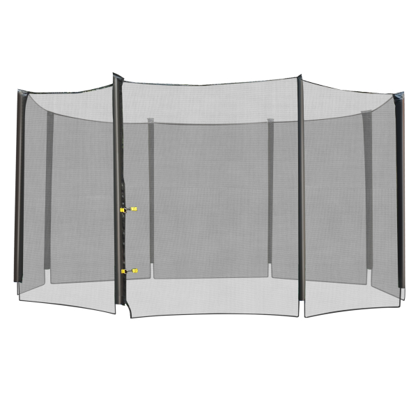 HOMCOM Rede de Segurança para Trampolim Rede de Substituição para Trampolins Ø366x180 cm Preto
