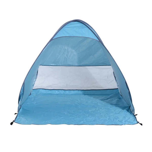 Outsunny Tenda de campismo para praia Camping Picnic Azul - Poliéster e Aço - 200x150x119 cm - Image 9