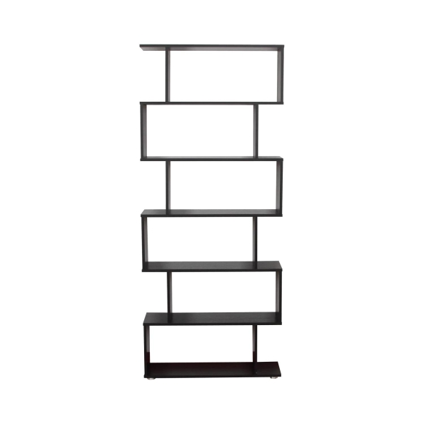 HOMCOM Estante com 6 Prateleiras para Livros em Formato S 80x24x191 cm preto - Image 7