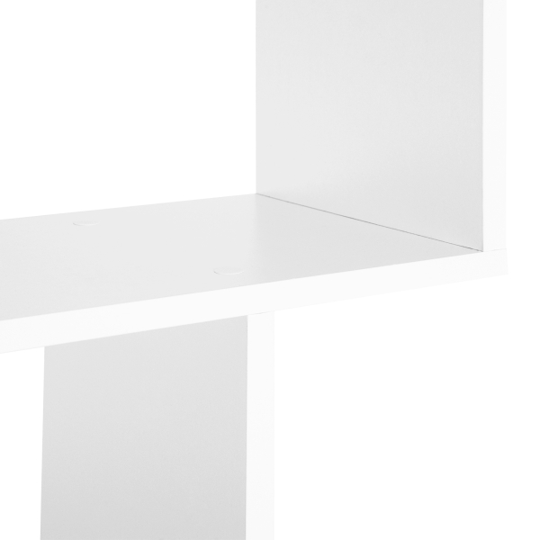 HOMCOM Estante de 6 prateleiras para Sala de jantar Sala de estar Design moderno Suporte de parede 80x23x192cm Madeira - Image 7
