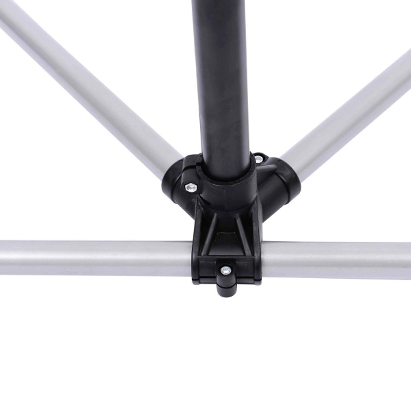 HOMCOM Suporte de Reparação de Bicicleta Portátil Suporte para Bicicleta com Altura Ajustável 109-180cm Giratório 360° Bandeja de Ferramenta até 30kg 100x66x180cm Preto - Image 8