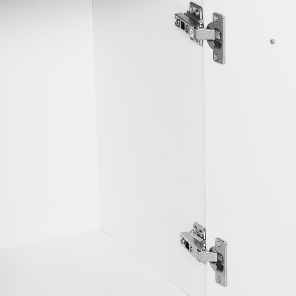 HOMCOM Armário Aparador amplo espaço de Armazenamento para sala de jantar com portas e gavetas 106x35x76cm Branco - Image 9