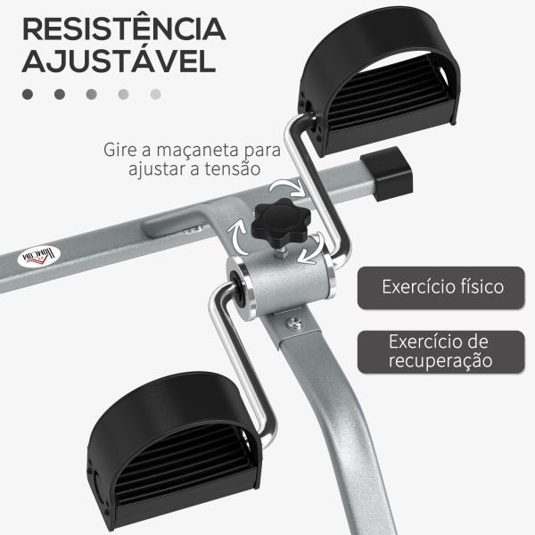 HOMCOM Mini Bicicleta de exercício de aço para dispositivo de ciclismo - 40x53x29 cm - Image 5