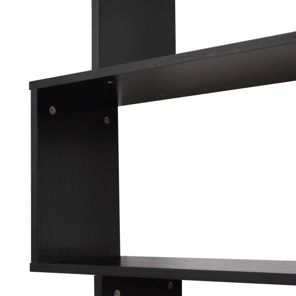 HOMCOM Estante com 6 Prateleiras para Livros em Formato S 80x24x191 cm preto - Image 5