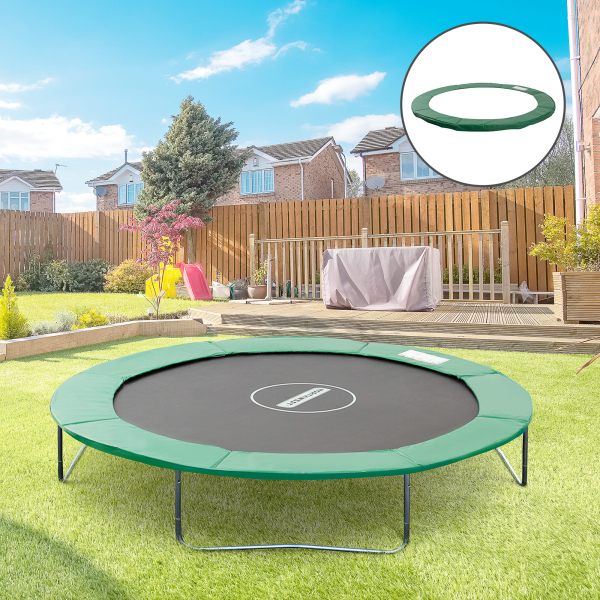 HOMCOM Cobertura de Proteção Ø244 cm de Borda de Trampolim Espuma de Proteção para Trampolim para Exterior Verde - Image 2