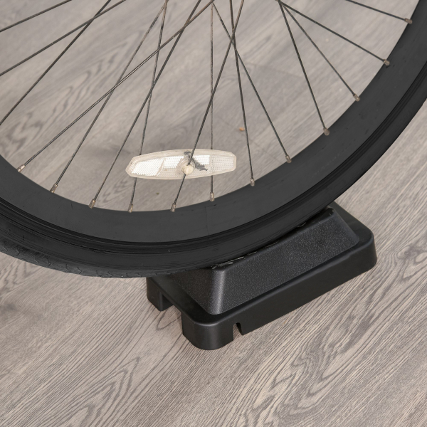 HOMCOM Rolo Bicicleta para treinamento de ciclismo Ajustável Treinador de Ciclismo  Cor Prateada  Estrutura de Aço - 54,5x42,2x39,1 cm - Image 8