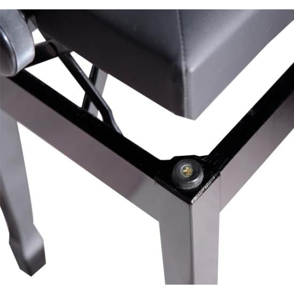 HOMCOM Banco de Piano com Espaço de Armazenamento Altura Ajustável com Assento Acolchoado Carga 200 kg 54,5x33x48-58 cm Preto - Image 9