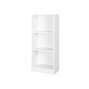 Estante VASAGLE de 3 níveis com prateleiras ajustáveis, estante infantil e unidade de armazenamento para estudo, escritório em casa, 40 x 24 x 93 cm, branca LBC103W