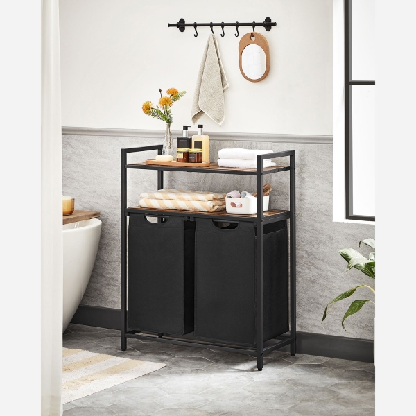 Laundry Sorter with 2 Pull-Out and