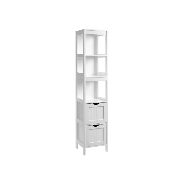 Armário alto para casa de banho com 2 gavetas e 3 prateleiras | VASAGLE | 30 x 30 x 141