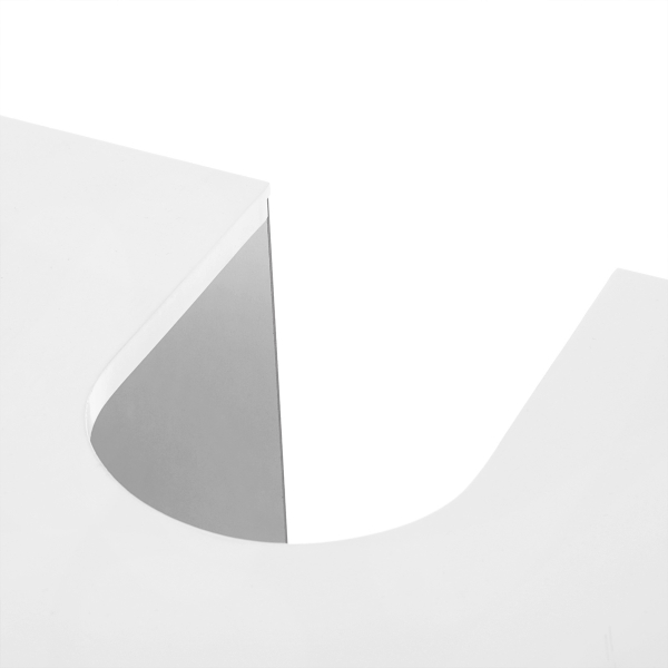 Armário de lavatório com prateleira ajustável para casa de banho | VASAGLE | 60 x 30 x 60 cm | branco | BBC01WT. - Image 5