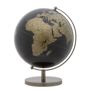 MAPA MUNDO BRONZE CM Ø 25X34