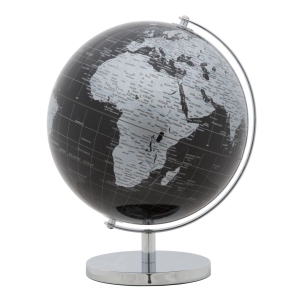 MAPA MUNDO PRETO CM Ø 25X34