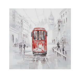 PINTURA EM TELA BONDE -A- 80X3X80 CM