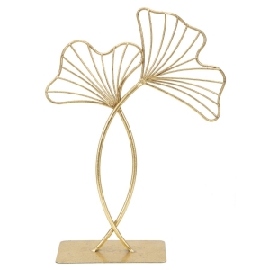 ESCULTURA FOLHA GLAM CM 25X8,5X35