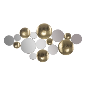 PAINEL GLAM ESPELHO OURO CM 118X2.5X60