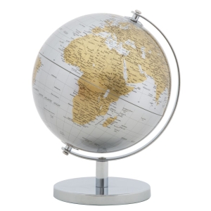 MAPA NOVO MUNDO PRATA CM Ø 20X28