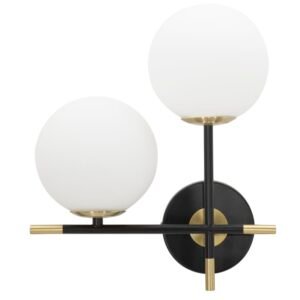 LÂMPADA DE PAREDE DUPLA ESCURA CM 30x17x35