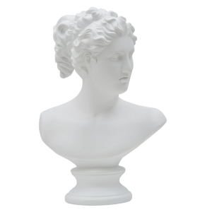 ESCULTURA MULHER ROMANA CM 21,5X14,5X34