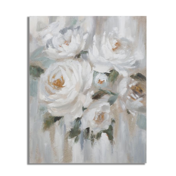 PINTURA EM TELA CREM FLOR CM 
80X3,7X100