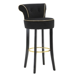BANCO DE BAR LUXY PRETO CM 46X48X96