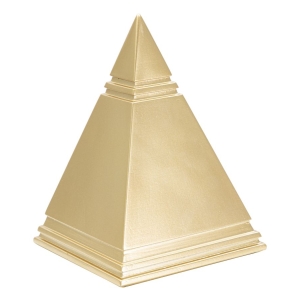 PIRÂMIDE DE OURO 11,5X11,5X15,5 CM
