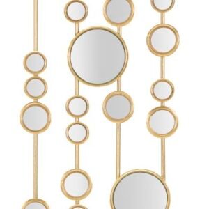 PAINEL DE PAREDE PEQUENOS ESPELHOS 35,5X1,5X90 CM