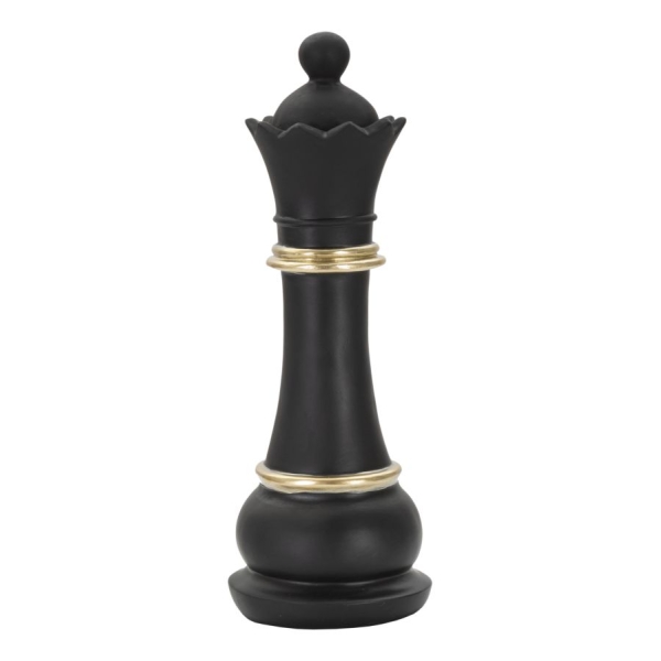 RAINHA PRETA E DOURADA CM Ø 9X25,5