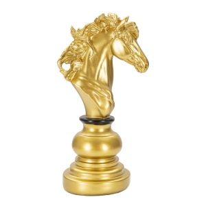 CAVALO OURO E PRETO CM 14X11X27