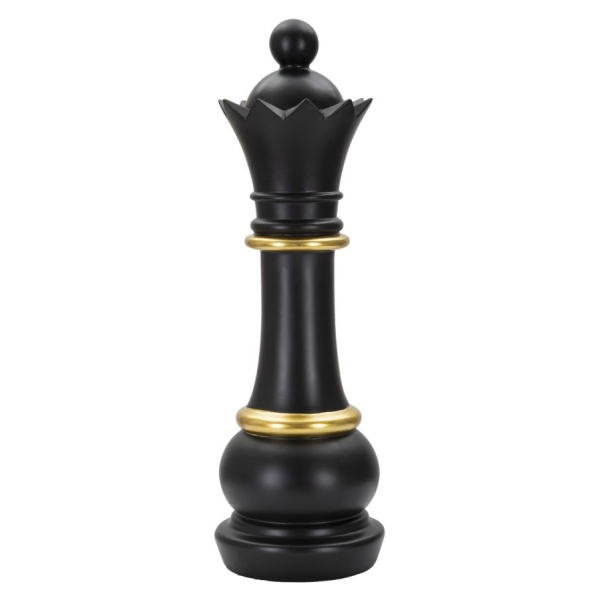 RAINHA PRETA E DOURADA CM Ø 15X50