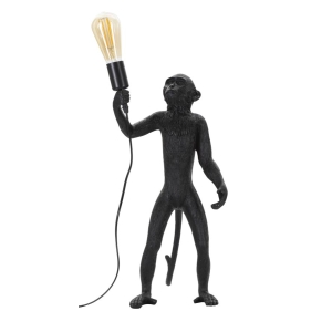 CANDEEIRO DE MESA MACACO PRETO CM Ø 26X34X55