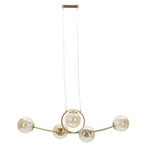 LUSTRE JAPÃO 5 LUZES CM 100X33X30