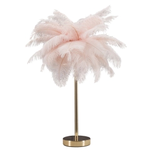 CANDEEIRO DE MESA PALMEIRA ROSA CM Ø 40X55
