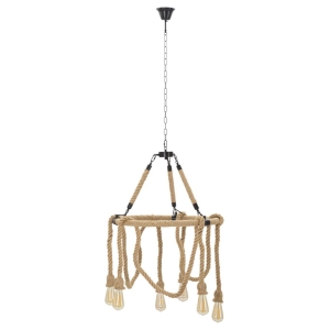 LUSTRE CÍRCULO EM CORDA CM Ø 64x90